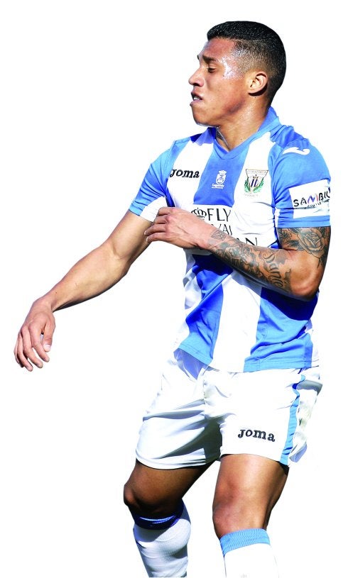 Darwin Machís, durante un partido la pasada temporada ante el Athletic con el Leganés, equipo en el que jugó cedido por el Granada.