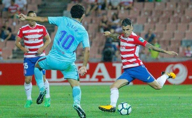 Álex Martínez en un partido anterior.