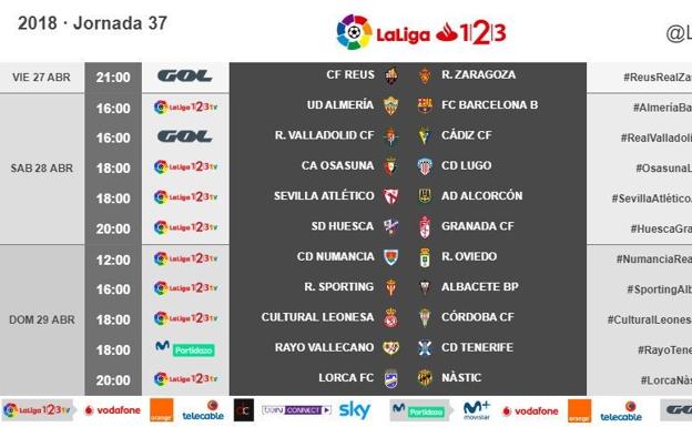 Huesca-Granada, el sábado 28 a las 20 horas