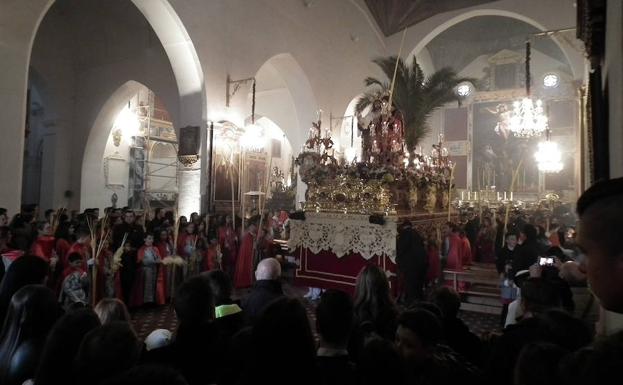 La Hermandad ha realizado un acto interno en San Miguel. /Torcuato Fandila