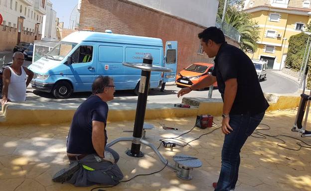 El concejal de Mantenimiento, Jerónimo García, visitó las actuaciones.