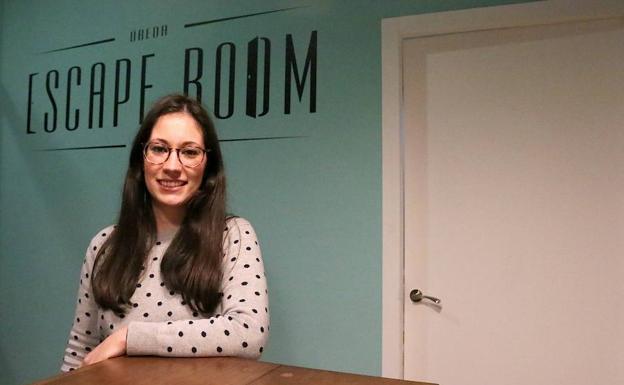 Fátima García, de 'Escape Room Úbeda', premiada por su proyecto emprendedor./ROMÁN