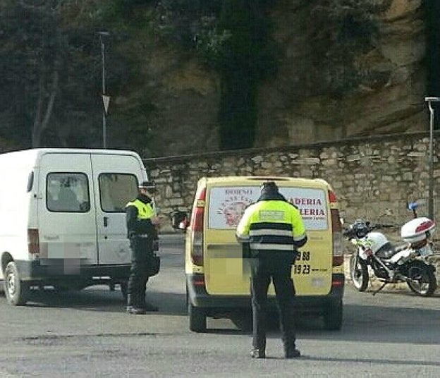 Control de la Policía Local de Jaén en una campaña anterior.