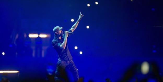 Enrique Iglesias, en su fallida actuación en Santander. :: p. puente hoyos/