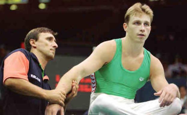 Vitaly Scherbo, en una prueba. /Reuters
