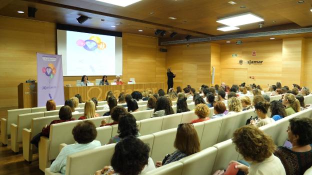 Un momento de la jornada en la sede de Cajamar./IDEAL