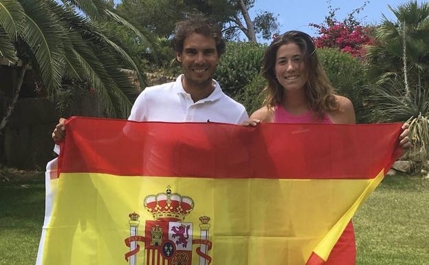 Rafa Nadal y Garbiñe Muguruza. /Efe
