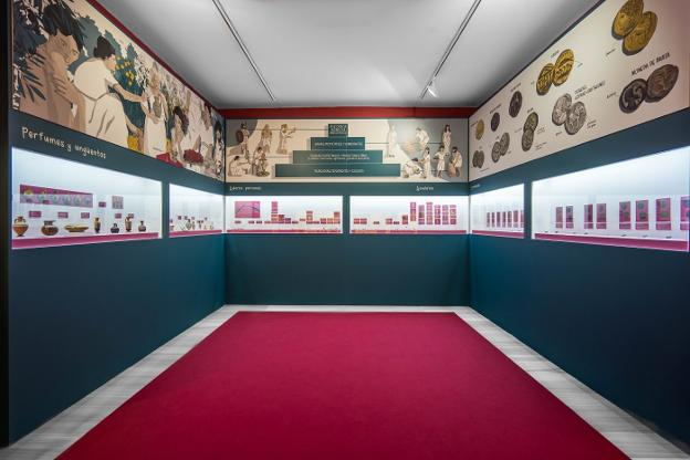 Imagen de la exposición sobre Baria. /IDEAL