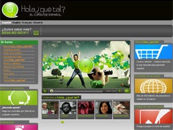 Aspecto de la web./