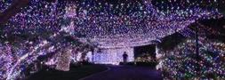 De película: medio millón de luces de Navidad para decorar su casa