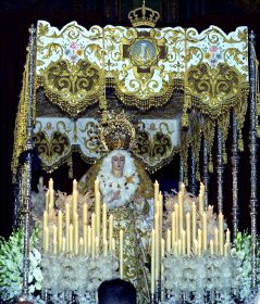 Imagen de la Virgen de la Aurora. / JUAN ORTIZ/
