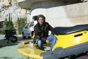 José Ríos en una de sus 'Motocicletas'. ::
CELIA MONDÉJAR/