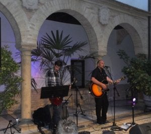 Raúl Gómez y Andrés Berzosa en el estreno. :: J. C. G./
