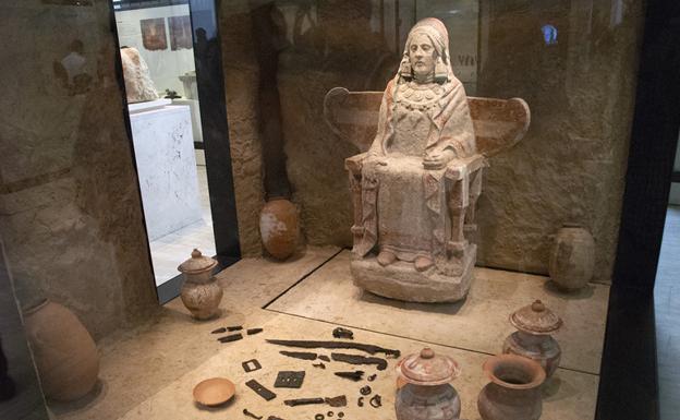Dama de Baza en el Museo Arqueológico Nacional 