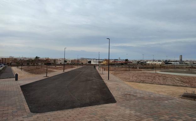 El nuevo parque de Santa María del Águila estará listo a lo largo del mes de enero