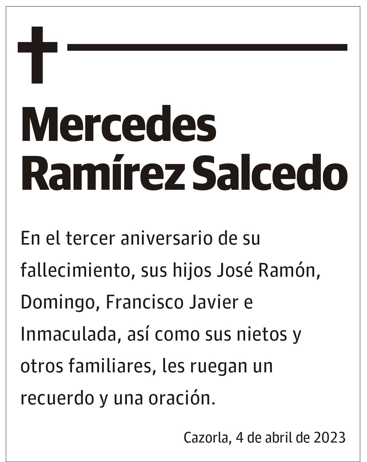 Mercedes Ramírez Salcedo