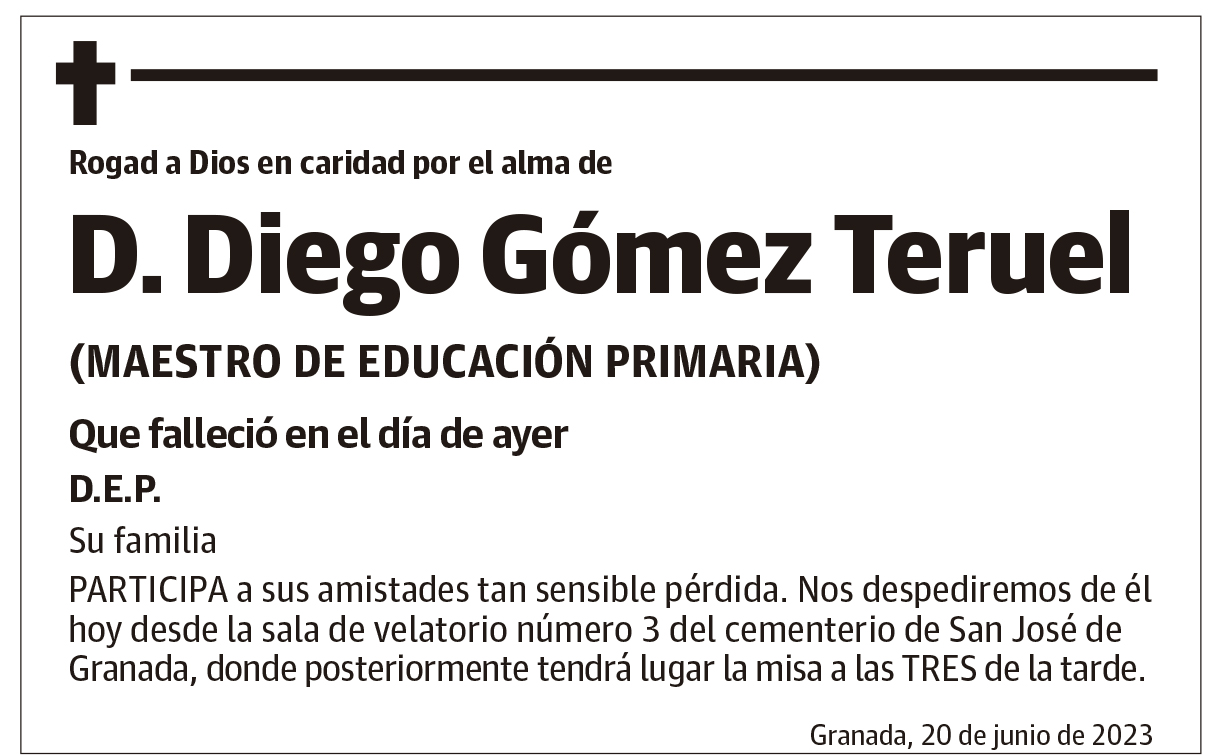 D. Diego Gómez Teruel
