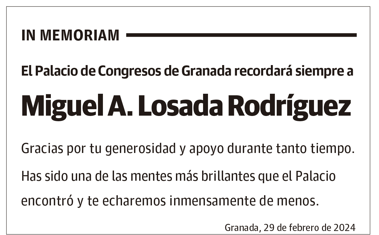 Miguel A. Losada Rodríguez