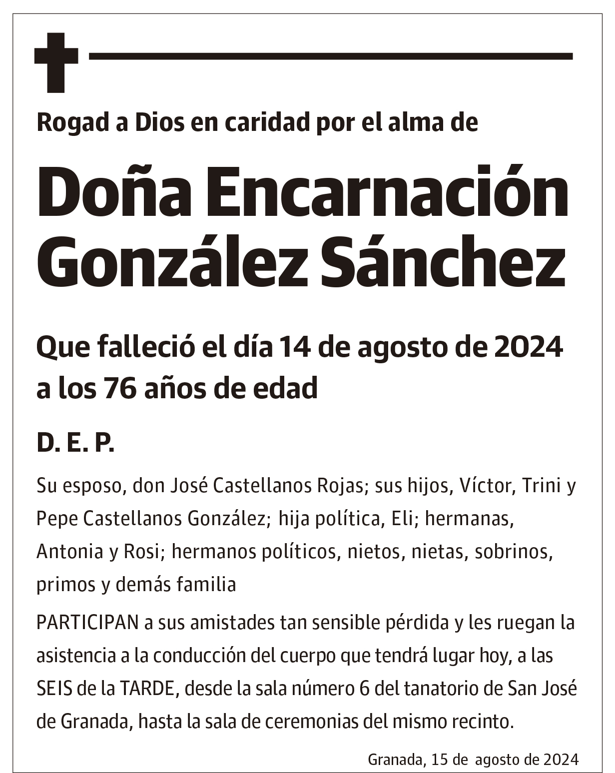 Doña Encarnación González Sánchez