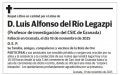 D. Luis Alfonso del Río Legazpi