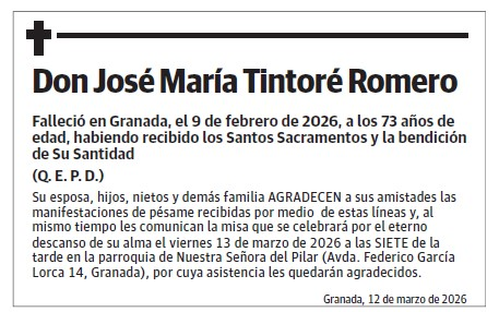 Don José María Tintoré Romero