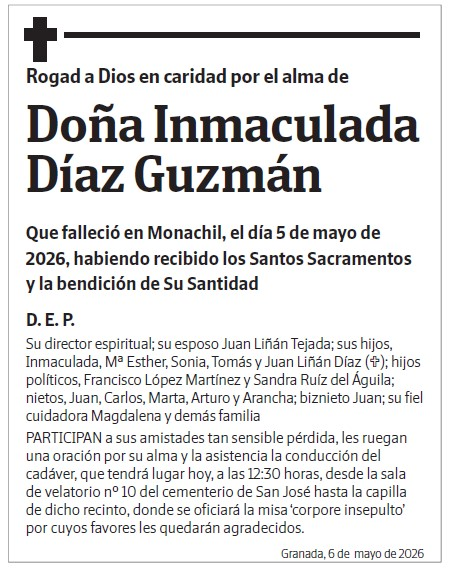 Doña Inmaculada Díaz Guzmán