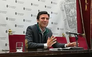 Jorge Saavedra en su comparecencia/Ideal