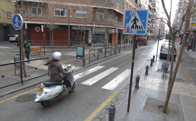 La calle Pedro Antonio de Alarcón de la capital granadina./alfredo aguilar